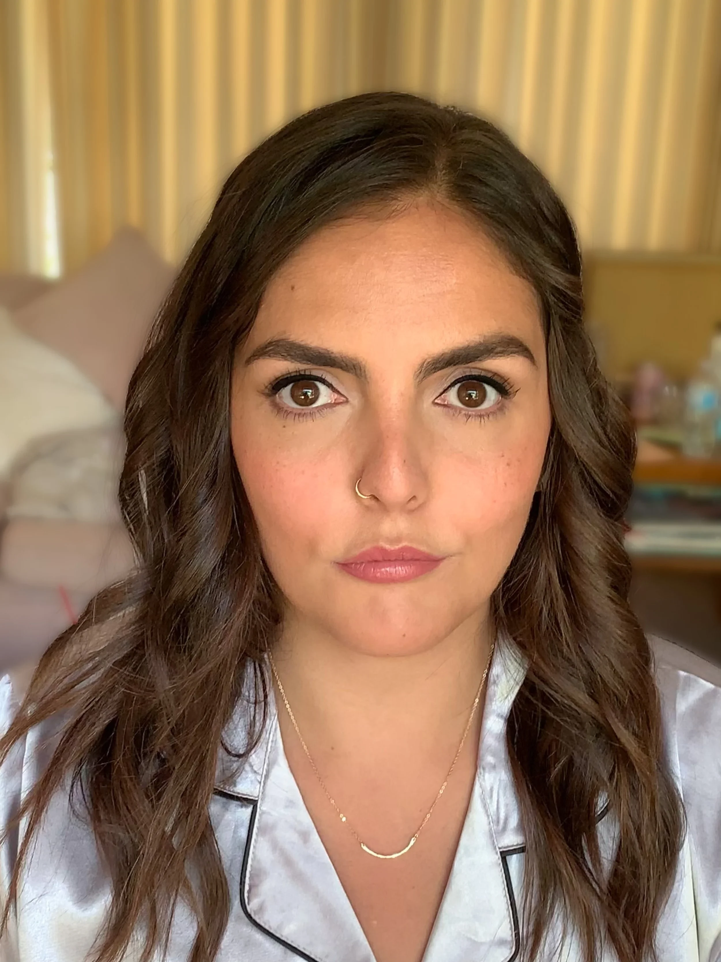 Bride after soft glam makeup — glowing wedding day look
