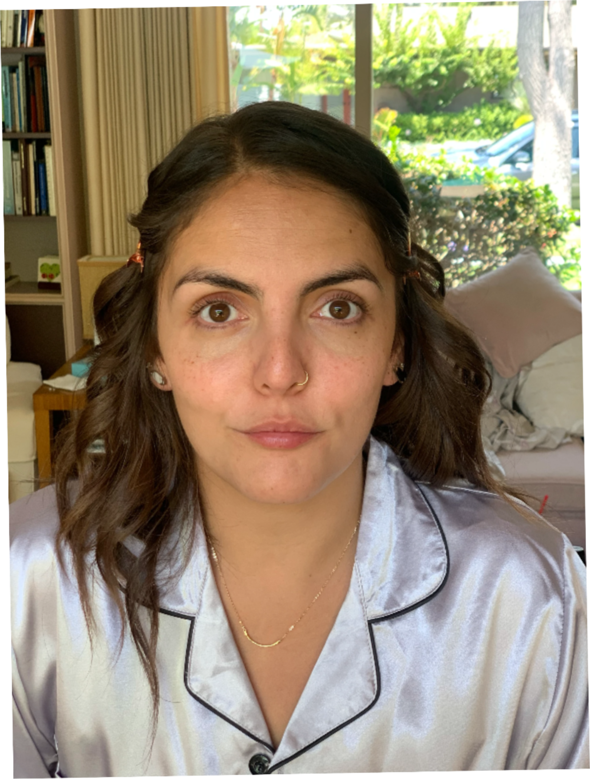 Bride before makeup — natural fresh face